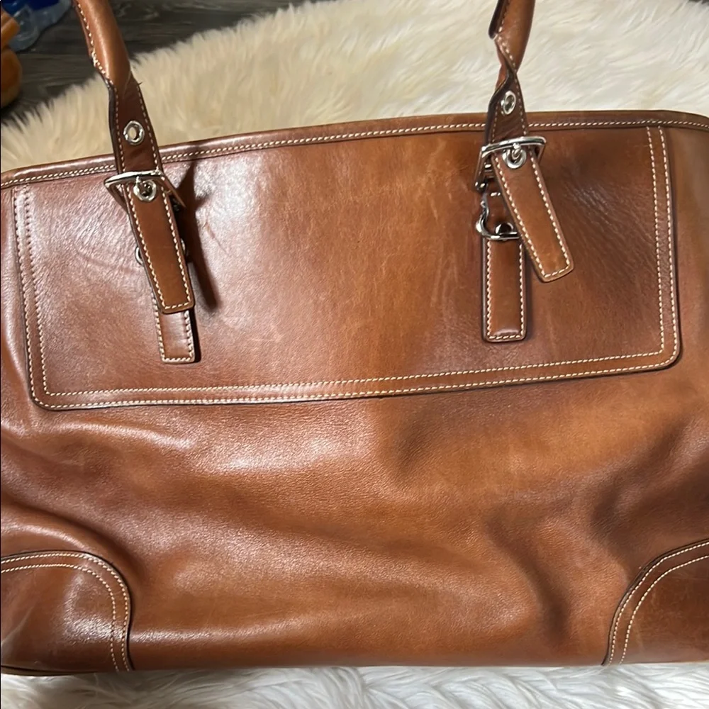 Coach vintage elegant  Tan Leather Handbag - Picture 9 of 10